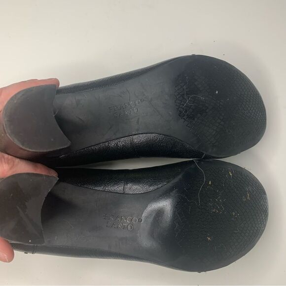 Franco Sarto Black Leather Mary Jane Heels Size 9.5 - Picture 11 of 13